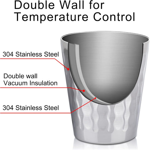 Beasea 10 oz Stainless Steel Cups - 8 Pack Small Bulk Insulated Tumblers for Home, Office, Party, and Camping