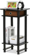 Furinno 17017 Turn-N-Tube End Table - 1-Pack, Espresso Color