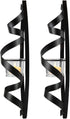Holders,Set 2 Party,12 Inch Lilys Home Black Metal Candle of - Decorative Wall Sconces with Spiral Ribbon Design |