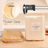 2 Pack 132 110 floz 51 floz large Square Glass Flour and Sugar Containers with Kitchen Pantry Labels - & - Glass Jars