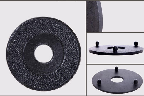 suyika Cast Iron Mat with Rubber Pegs for Japanese Tea Kettle Black Trivet 5.3in
