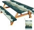 Joy Bubble Picnic Table Cover with Bench Covers Windproof Waterproof Picnic Table Covers Camping