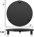 HEMYLU 7 Inch Counter 7-inch Black Acrylic Riser for Displays, Round Pedestal Stand for Kitchen & Bathroom Dcor, Modern