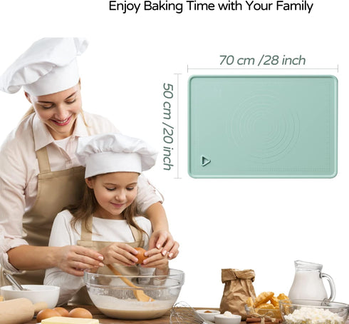 Silicone Baking Mat, 20"X28" Extra Large Non-stick Dough Rolling Mat for Cookies, Multipurpose Countertop Mat
