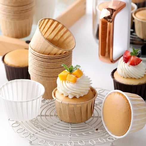200 PCS Standard Size Cupcake Liners, Greaseproof Muffin Wrappers, Paper Holders for Parties and Bakery Gifts