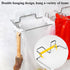 Sexoxo Trash Bag Holder for Cupboards Kitchen Cabinet Door, Stainless Steel Portable Garbage Bins ( with Wall Sticker