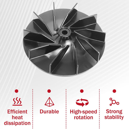 Replacement Fan for Sanitaire Upright Vacuum Cleaner, 5" Diameter High Profile Blade Fan Fits Models 1934A 1950A