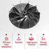 Replacement Fan for Sanitaire Upright Vacuum Cleaner, 5" Diameter High Profile Blade Fan Fits Models 1934A 1950A
