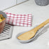 Home Basics Lines Cast Iron Spoon Rest (Grey) | Heavy Weight | Wide Head | Foam Pad to Protect Countertop