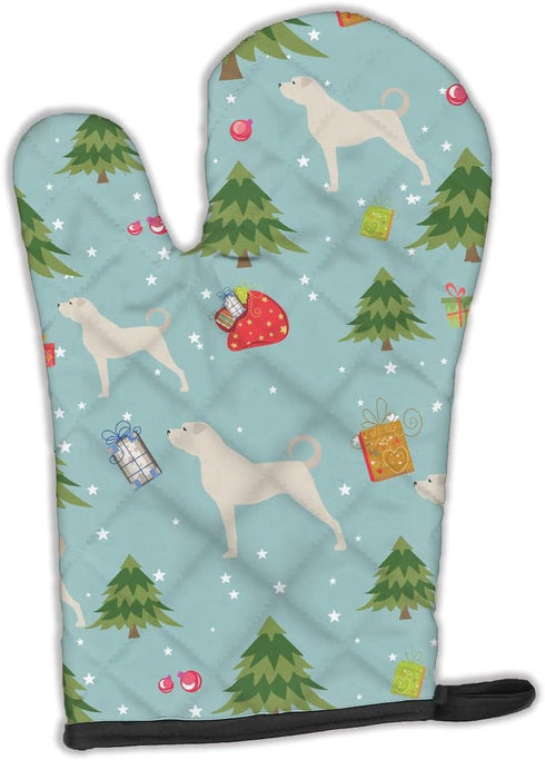 Caroline's Treasures BB4901OVMT Christmas Anatolian Shepherd Oven Mitt, Heat Resistant Thick Kitchen Mitt for Hot Pans