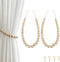Hion 2 Pcs Boho Curtain Tiebacks,Wood Beads Curtain Holdbacks,Outdoor Farmhouse Tie Backs