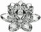 Amlong Crystal 3 Inch Clear Lotus Flower with Gift Box