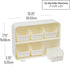 Mind Reader Tea Bag Organizer, Countertop Storage, Kitchen, White, 10.25"L x 3.25"W x 7.75"H