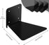 6 Pack Jetec Invisible Floating Bookshelf Wall Mounted Floating Bookshelves Heavy Duty Book Organizers Hidden Book