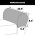 PrinceDeco 4 Pack Thick Velvet Stretch Armrest Covers for Chairs, Sofas & Armchairs - Non Slip, Grey