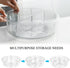 Greenco Lazy Susan Turntable, 12" Round Plastic Clear Storage Organizer with Dividers for Kitchen, Spice Rack, Cabinet, Pantry, Fridge, Freezer, Countertop by Greenco