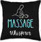 Massage Whisperer Relaxation Spa Masseur Chiropractor Throw Pillow, 16x16, Multicolor