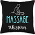 Massage Whisperer Relaxation Spa Masseur Chiropractor Throw Pillow, 16x16, Multicolor