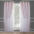 TOWN & COUNTRY LUXE Grommet 2-Pack Set, 52"x96", Talia Double Layer Indoor Curtains, Sheer and Room Darkening Blackout