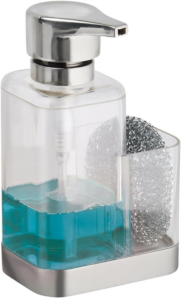 mDesign Modern Plastic Kitchen Sink Countertop Liquid Hand Soap Dispenser Pump Bottle