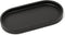 Matte Black Round Soap Dispenser Tray, 8” Organizer Plate for Bathrooms and Kitchens, Holds 2 Dispensers