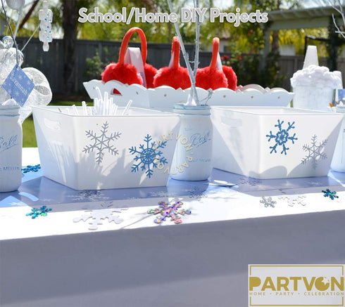 Christmas Snowflake Confetti Decoration - 1500pcs Snowflakes Frozen Party Confetti for Winter Wonderland Events