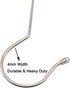 Maydahui 5 PCS Extra Long 16 inch S Shaped Hooks, Stainless Steel Large Size Silver Hanger