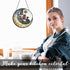 Iznomo Cat Suncatcher - Sun Catchers Indoor Window, Celestial Stained Glass Window Hanging Decor with Star & Bookshelf