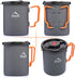 widesea Camping Coffee Pot 750ML | French Press Coffee Maker, Lightweight Backpacking Pot with Collapsible Handle for