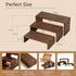 Jerbikas 3-Tier Collectibles(9.5/8.5/7.5 Wood Display Risers Versatile Food Display Risers for Party, Desktop Organizer