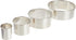 Ateco 4 Piece Round Cutters Set, Stainless Steel, Plain Edge in Graduated Sizes