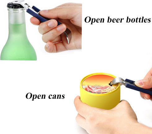 3 Pieces Magnetic Bottle Openers, Classic Beer Opener, Stainless Steel Small Bottle Opener with Magnet for Camping and