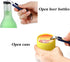 3 Pieces Magnetic Bottle Openers, Classic Beer Opener, Stainless Steel Small Bottle Opener with Magnet for Camping and