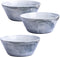 Yundu Grey Marble Ceramics Bowls Set, 58 Ounces Large Salad Bowl Set of 3, Dishwasher & Microwave Safe