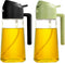 Olive Oil Dispenser, 2 in 1 Oil Sprayer for Cooking, 16oz/470ml Glass Oil Spray Bottle
