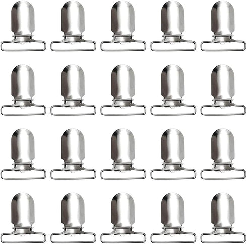 20-Piece Men's Suspender Clips - Heavy Duty Bed Sheet Fasteners and Straps Holder