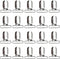 20-Piece Men's Suspender Clips - Heavy Duty Bed Sheet Fasteners and Straps Holder