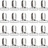 20-Piece Men's Suspender Clips - Heavy Duty Bed Sheet Fasteners and Straps Holder