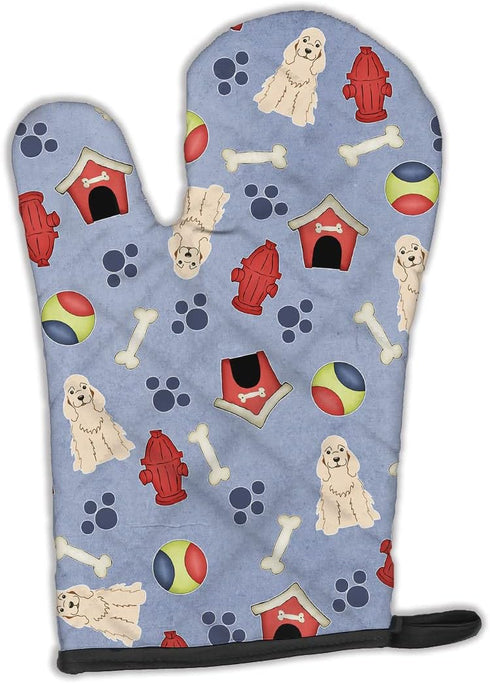 Caroline's Treasures BB2707OVMT Dog House Collection Cocker Spaniel Buff Oven Mitt - Heat Resistant Kitchen Glove