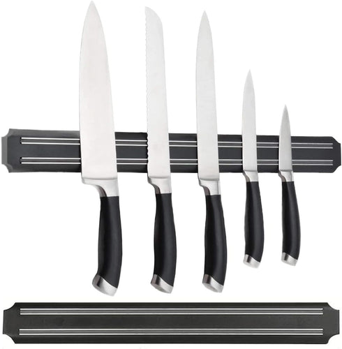 Magnetic Knife Strips Set of 2, 15 Inch Knife Storage Strip, Kitchen Utensil Holder, Multipurpose Knife Rack