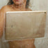 Fangkun iPad Mount Clear Shower Curtain Liner - 4 Touch-sensitive Pockets, Bathroom Storage Bag 32 x 72 inches