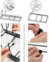 Expandable Pots and Pans Organizer, Adjustable Rack for Kitchen Countertop and Cabinet with 12 Dividers