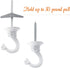 Hotop 6 Pieces Swag Ceiling Hooks - Heavy Duty Hanging Plants Toggle Hooks for Indoor Outdoor Use