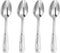 KEAWELL Premium 4-Piece Louis Hammered Spoons Set, 18/10 Stainless Steel, Dishwasher Safe, 6.4" Teaspoon
