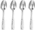 KEAWELL Premium 4-Piece Louis Hammered Spoons Set, 18/10 Stainless Steel, Dishwasher Safe, 6.4" Teaspoon
