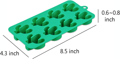KRLIFCSL Candy Molds Ice Cube Trays - Silicone Molds for Making Ice, Jelly, Chocolate, Soap (Pack of 4, Multicolor)