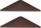 evron Corner Mounting Shelf Set of 2 – Easy to Install Floating Wall Shelves with Durable Waterproof ABS Plastic