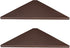 evron Corner Mounting Shelf Set of 2 – Easy to Install Floating Wall Shelves with Durable Waterproof ABS Plastic