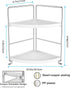 FSyueyun 2-Tier Corner Bathroom Counter Organizer, Tool-less Installation Vanity Shelf for Skincare, Makeup Tray