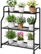Kitsure Plant Stand Indoor & Outdoor - 3-Tier Metal Plant Shelf with